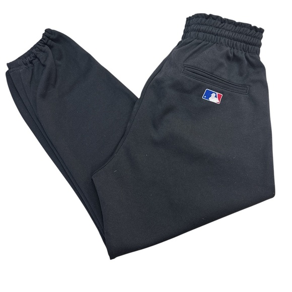 Majestic Pull-on Youth Black Baseball/Softball Jogger Pants Small - Picture 1 of 6